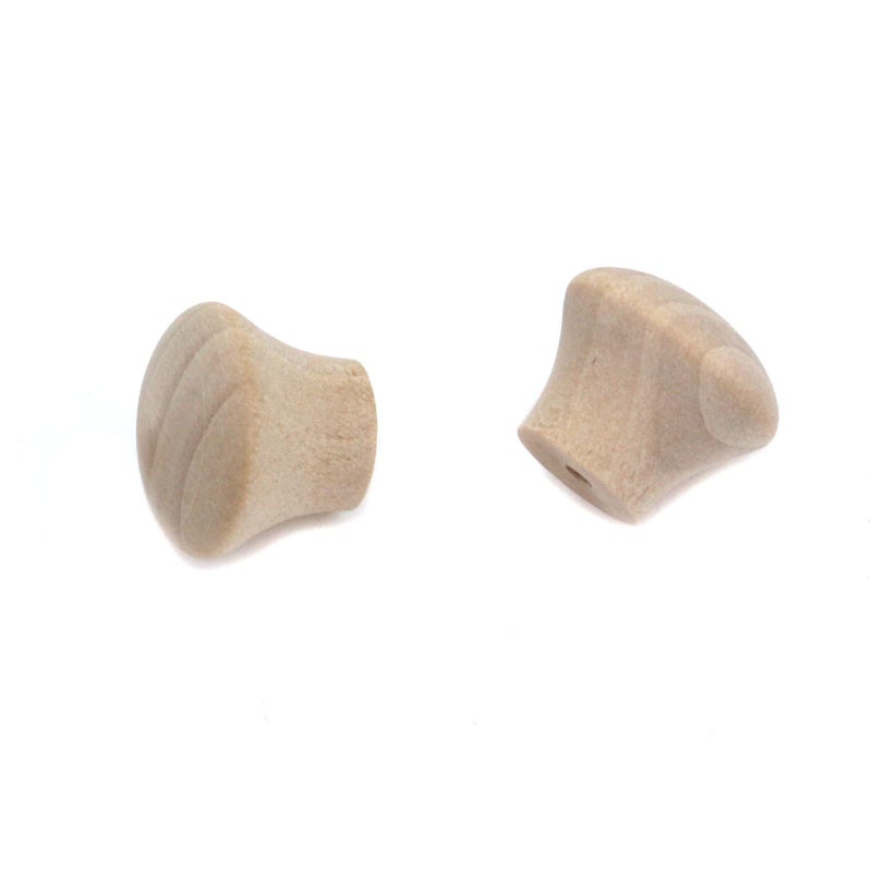 HNGSON 25Pcs Mini Handle Knobs Wood Drawer Knob Cabinet Hardware Unfinished Furniture Door Pull Knobs 0.69""  0.55"" - Image 3